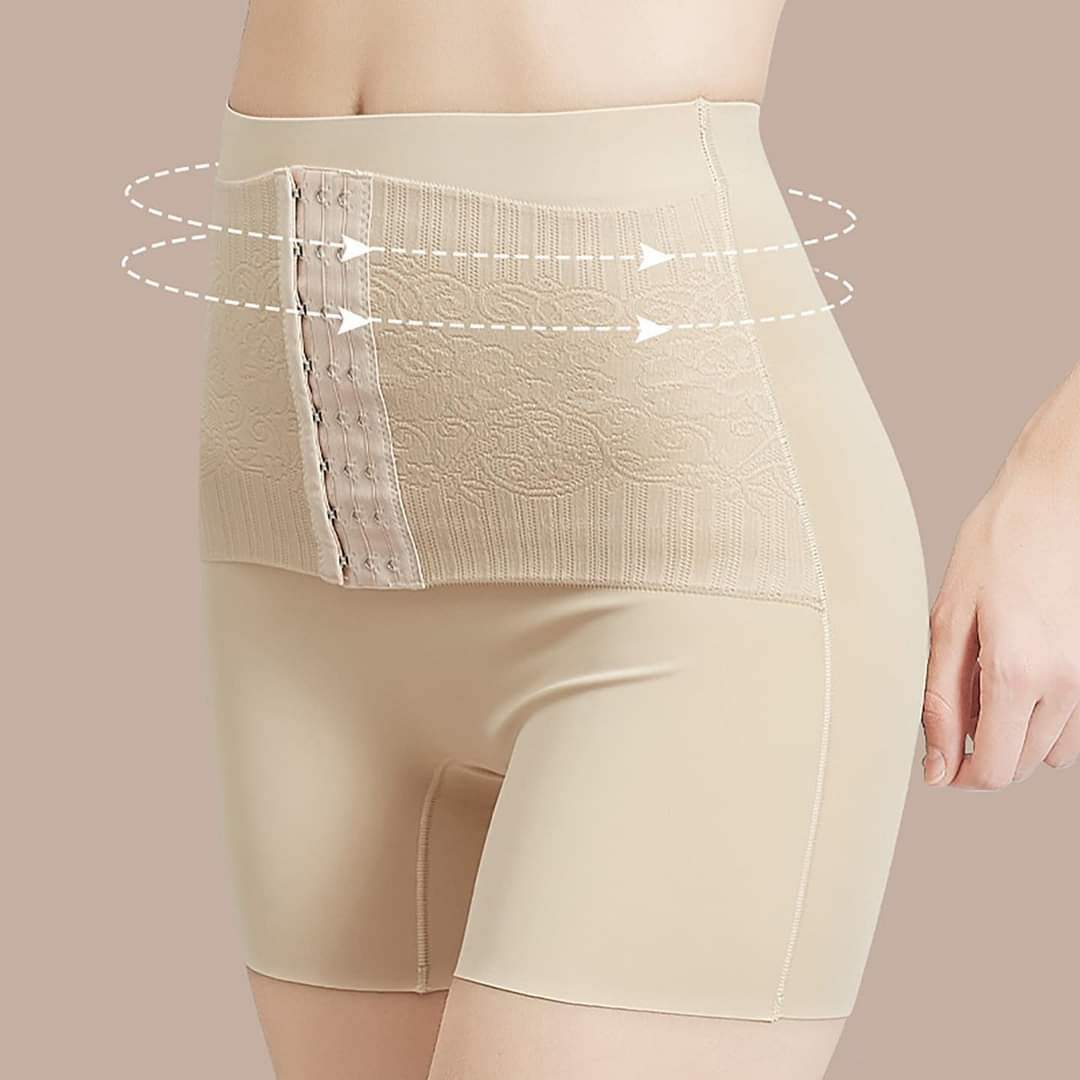 Quần gen su lụa móc cài trước siêu định hình giúp eo thon cao cấp