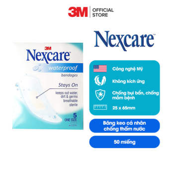 Băng keo y tế cá nhân chống thấm nước 3M- Nexcare