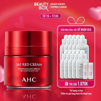 Kem Chống Lão Hóa Làm Sáng Da AHC 365 Red Cream (50Ml)
