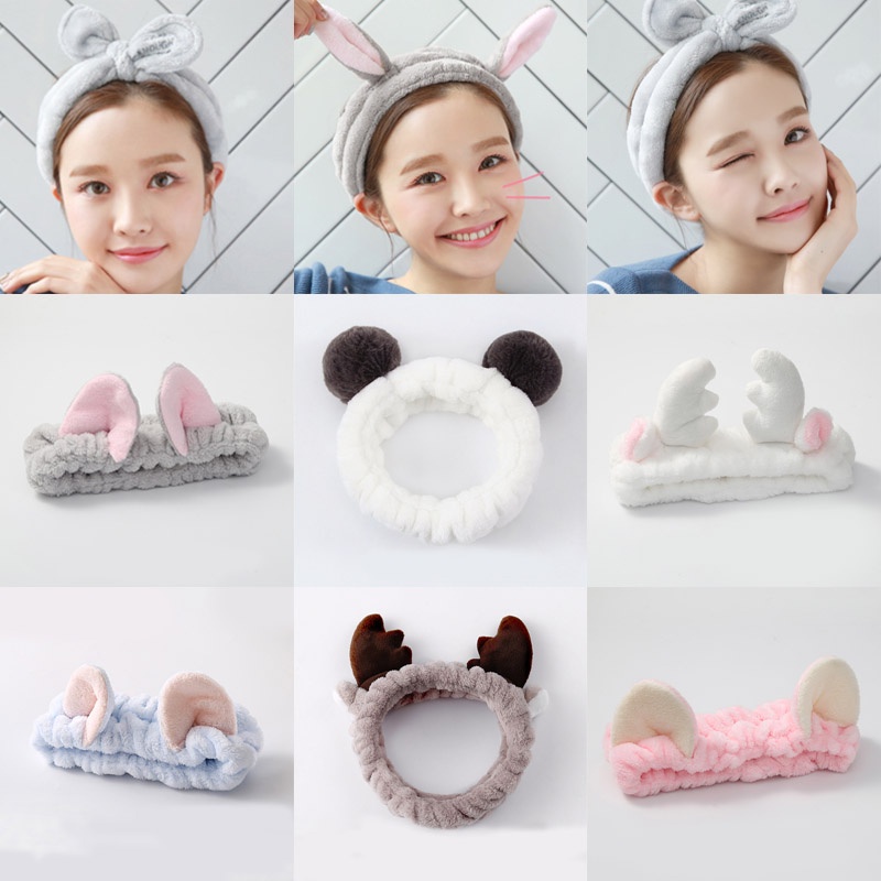 Băng đô rửa mặt cài tóc siêu cute dành cho các bạn nữ