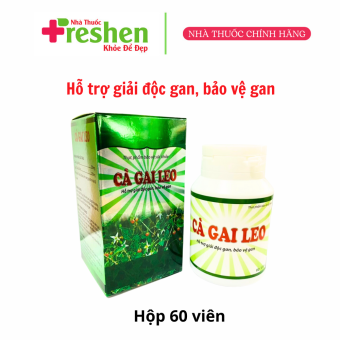 Viên BỔ GAN CÀ GAI LEO, XẠ ĐEN MEDIUSA - giải độc gan, hạn men gan C - (60 viên)
