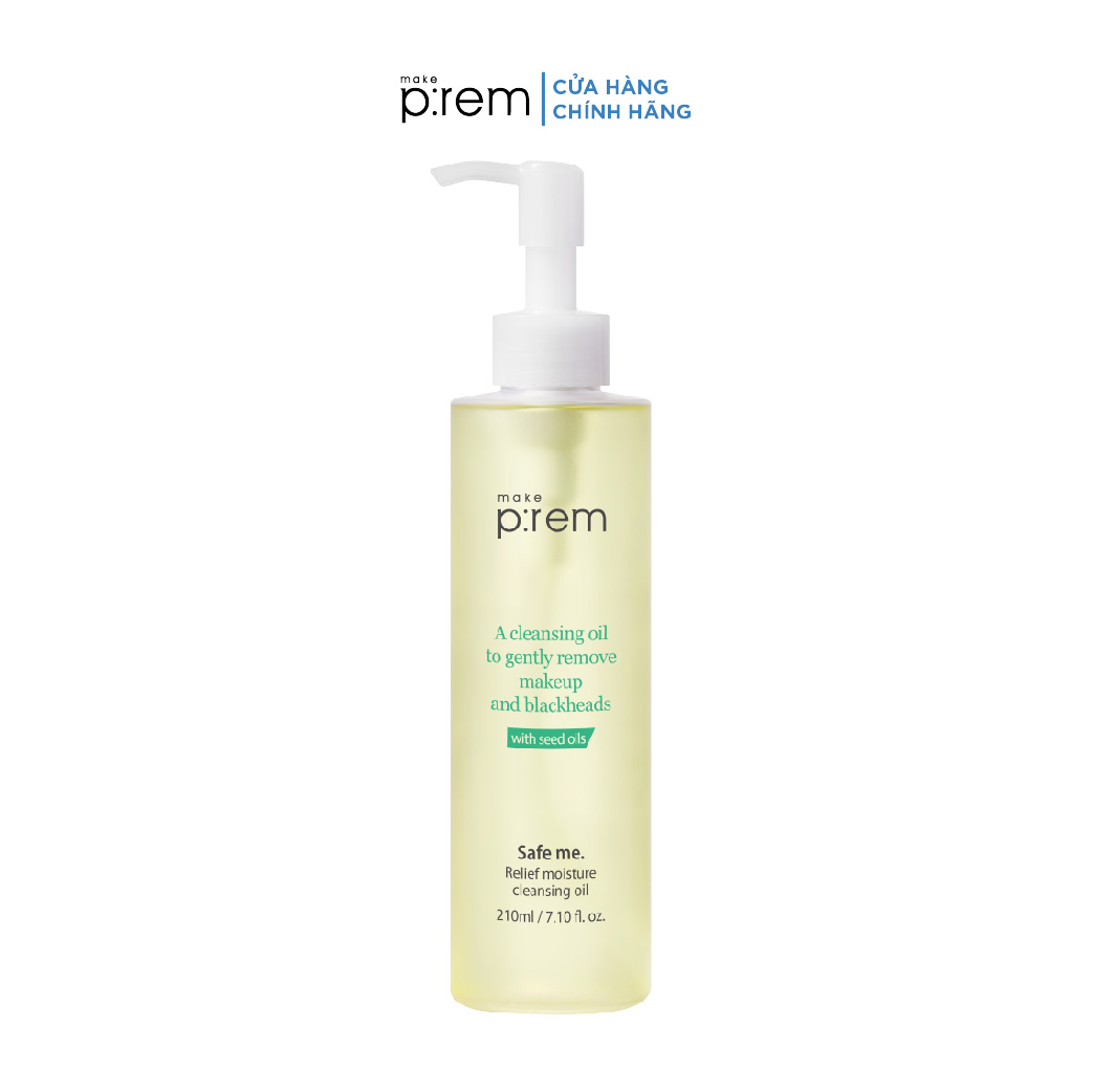 Dầu tẩy trang dịu nhẹ MAKE P:REM Safe me. Relief moisture cleansing oil