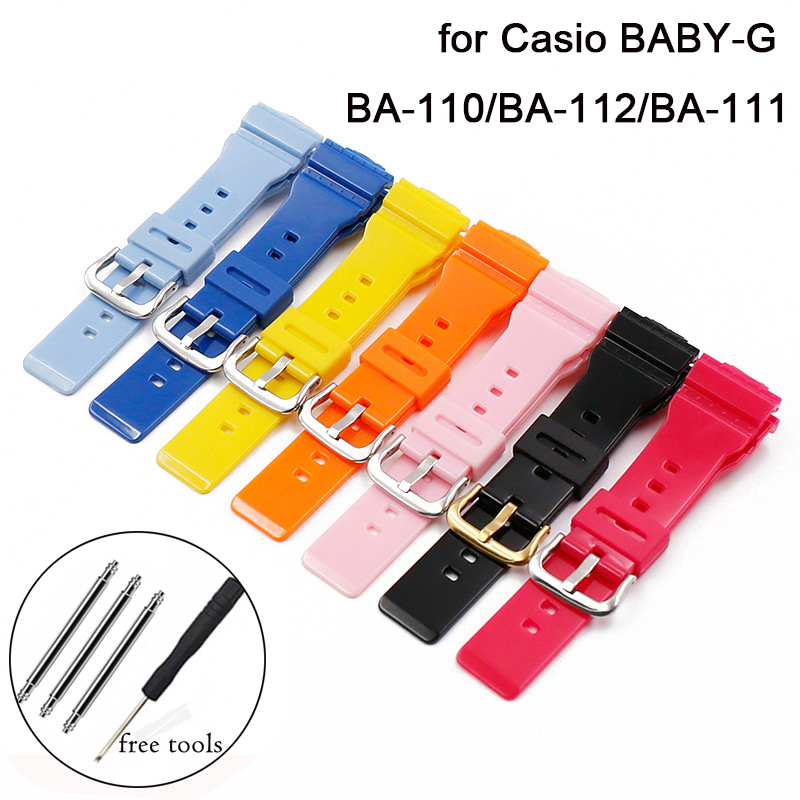 Casio Baby G Watch Strap Replacement Silicone Band Ba110/Ba111
