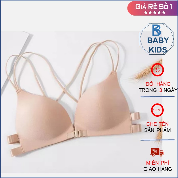 Áo lót nữ, áo bra khuy cài trước dây chéo lưng gợi cảm, áo lót bra dây đan chéo móc cài trước nâng ngực, áo ngực nữ 2 dây chéo đan sau lưng, áo lót đúc su cài trước