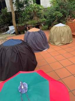 Áo lồng chống mưa cho Gà Chùm bội