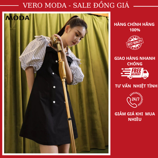 Đầm chữ A tay bồng - Đầm Vero moda sale