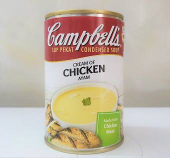 SÚP KEM GÀ [Malaysia] CAMPBELL’S Condensed Soup Cream Of Chicken (halal) (pkg)
