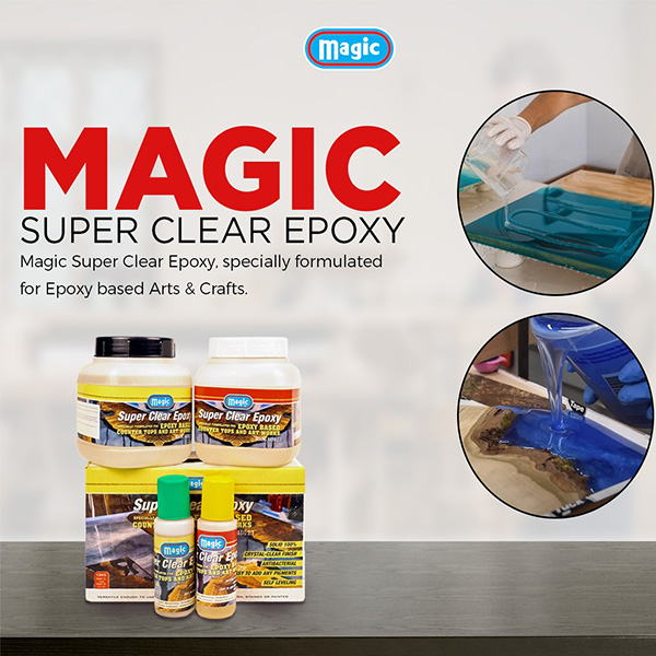 MAGIC® SUPER CLEAR EPOXY Resin Crystal clear 1500 Grams 1KG Resin 500G