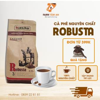 Cà phê Robusta Honey nguyên chất rang mộc 500gr