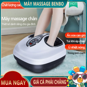 Máy massage chân có túi khí JIASHENGDA ấn bóp chườm nhiệt nóng  trị liệu cao cấp vải lót có thể tháo giặt - Máy massage Benbo