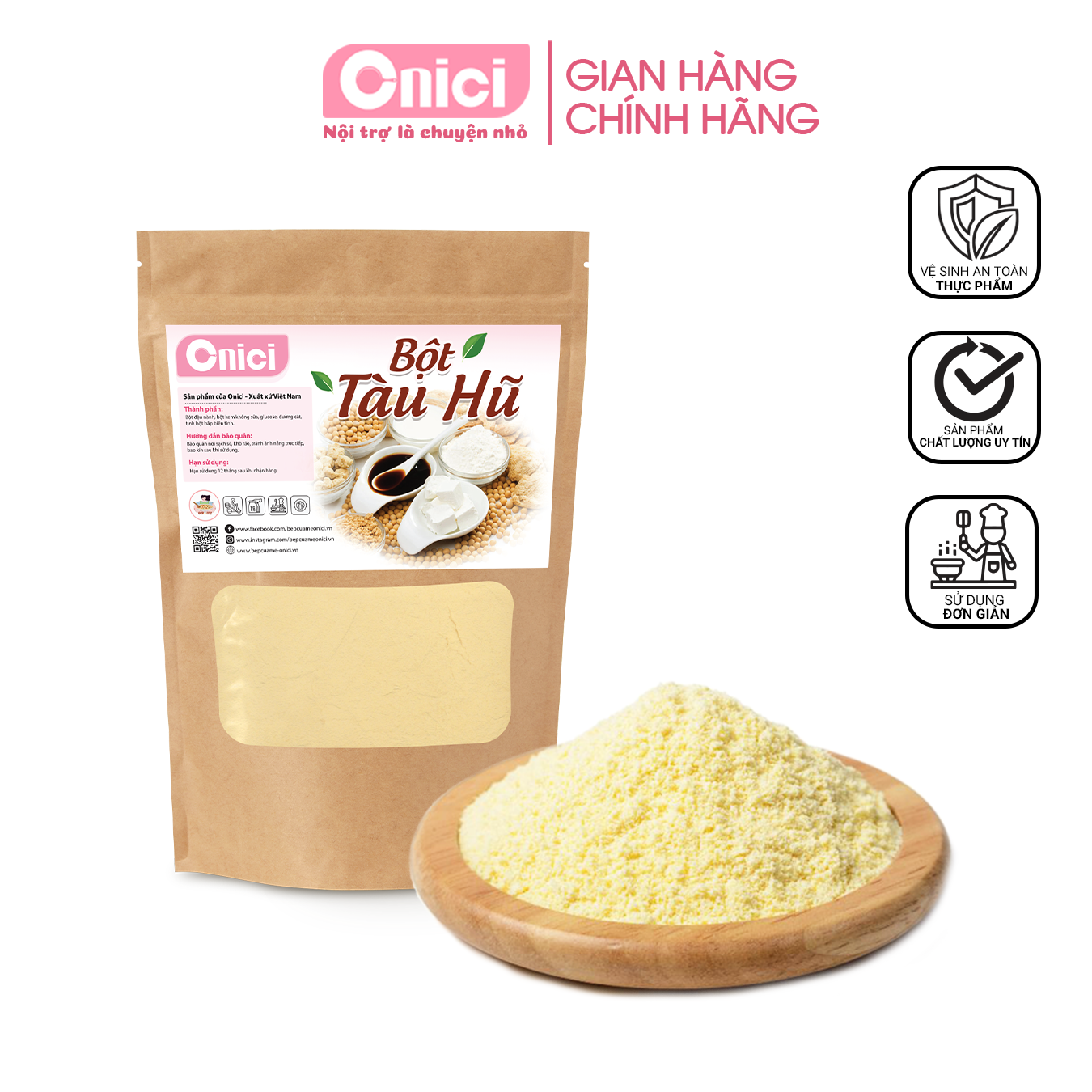 BỘT TÀU HỦ SINGAPORE 100G Bếp Của Mẹ Onici