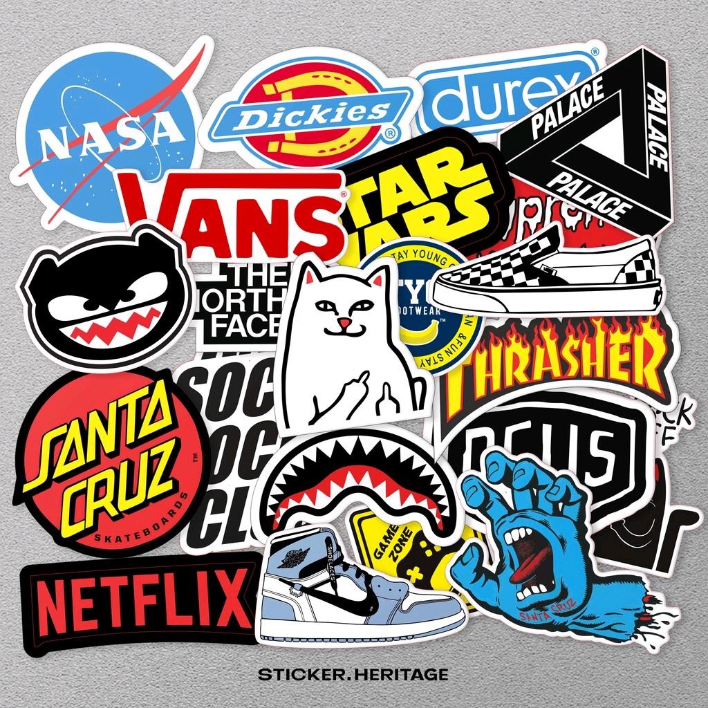 Stiker distro satuan STICKER BRAND RANDOM