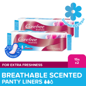 Carefree Breathable Panty Liners - Feminine Care, Odor Control