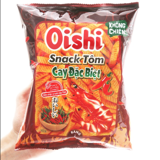 Bim Bim Snack Tôm Cay Oishi Đặc Biệt 35/40g-Ăn Vặt Sumo Snack