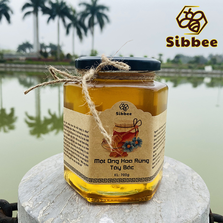 Mật ong hoa rừng thiên nhiên sibbee 700g - 100% mật ong thật - sb010