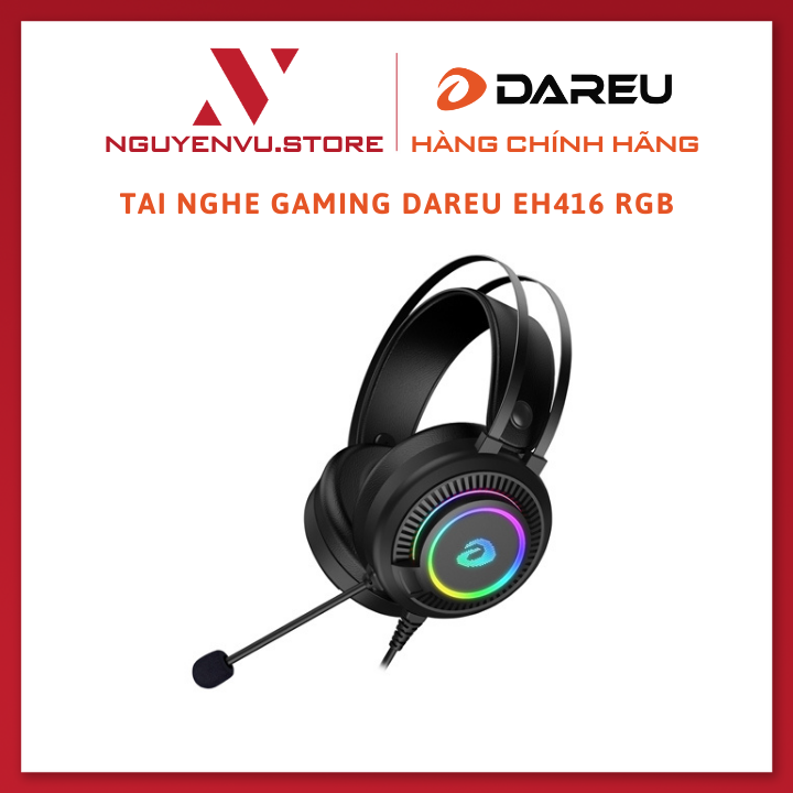 Tai nghe gaming DareU EH416 RGB - Hàng Chính Hãng