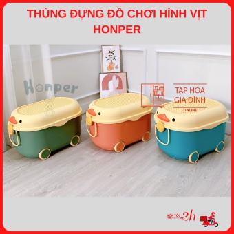 Thùng đựng đồ chơi hình vịt size to honper cao cấp