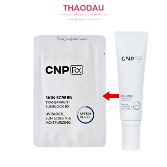 CNP rx 1 gói kem chống nắng không màu CNP RX SPF50+/PA++++ 1ml tloskorea cũ