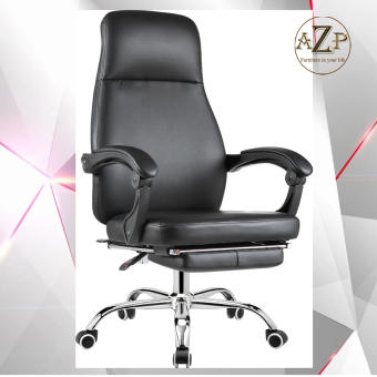 Ghế Văn Phòng Dành Cho Sếp PVC Cao Cấp Lưng Cao Có Tựa đầu và Gác Chân Ngã Lưng Thư Giãn AZP-516 - Hàng Nhập Khẩu 100%