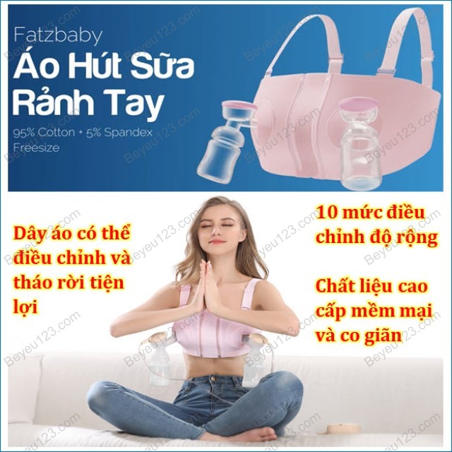 Áo hút sữa rãnh tay cho mẹ fatz fatzbaby - phụ kiện cho máy hút sữa điện - fb0023vn mgg
