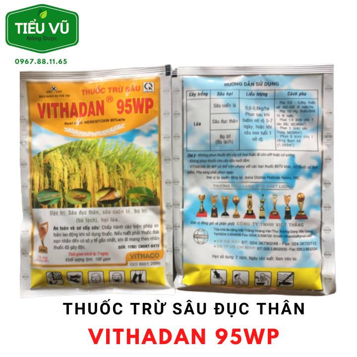 Vithadan chuyên trừ sâu đục thân, bọ trĩ trên cây trồng