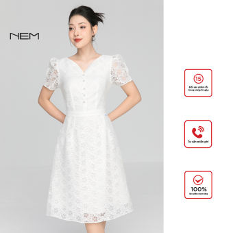 Đầm công sở NEM Fashion tay ngắn D40562