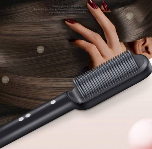 [BH 1 Năm] Lược Điện Chải Thẳng Tóc TRENDMART,lược tạo kiểu tóc Chuyên Nghiệp Và Tiện Lợi Máy Uốn Duỗi Tóc Ép- Máy uốn tóc Siêu Tốc Hàn Quốc Công Nghệ Hiện Đại