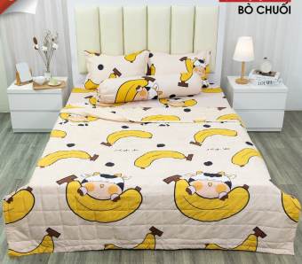 Ga trải giường bo chun bọc đệm kích thước 1m6x2m, bò chuối