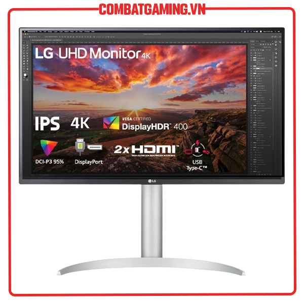 Màn hình đồ hoạ lg 27up850-w 27"/ips/4k/hdr/usbc/freesync