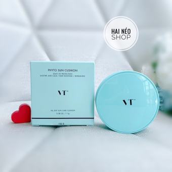 Chống nắng vật lý dạng Cushion nâng tone che khuyết điểm VT Phyto Sun Cushion (Hàn Quốc)