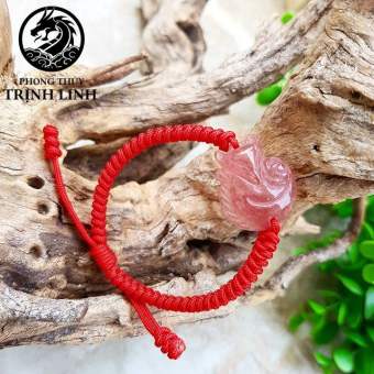 VÒNG TAY CỬU VỸ HỒ LY THẠCH ANH DÂU TÂY