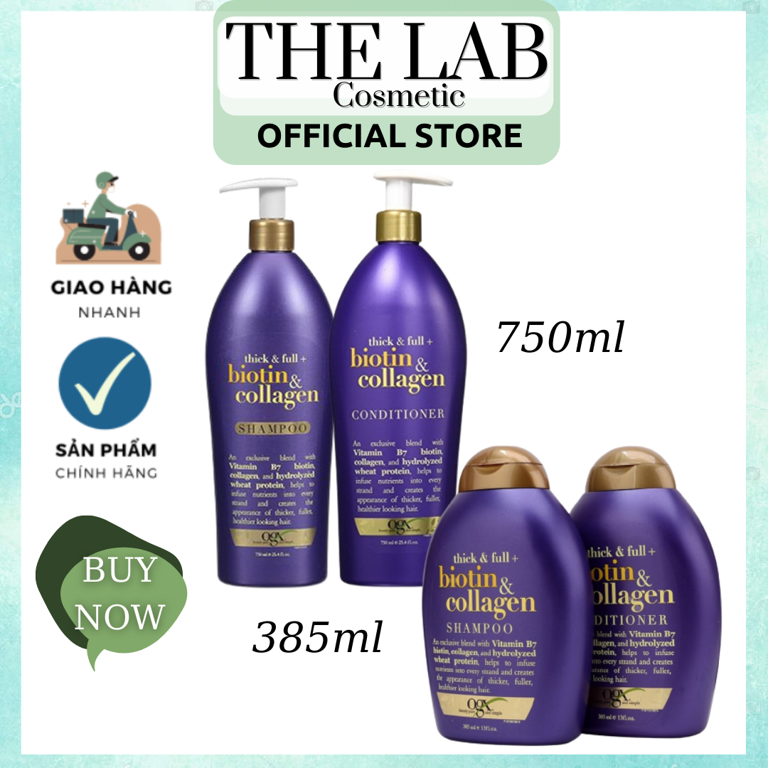 Bộ Dầu Gội + Dầu Xả Biotin Collagen Shampoo + Conditioner
