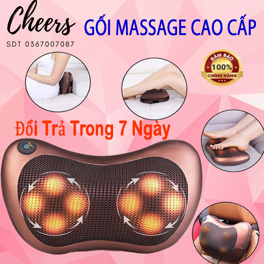 Gối,gối masage toàn thân, gối masage cổ,lưng , gối masage đổi chiều . mua gối massage hồng ngoại 8 bi 2 chiều cao cấp, giảm tình trạng căng cơ, tăng cường lưu thông máu - bh uy tín 1 đổi 1