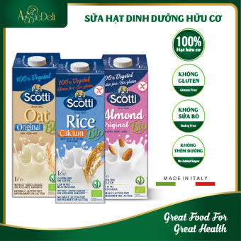 Sữa Hạt Dinh Dưỡng Hữu Cơ Riso Scotti Nhập Khẩu Hộp 1L