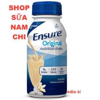 Lốc 6 Chai Sữa Ensure Nước Hương Vani Ensure Original 237ml Xách Tay Mỹ
