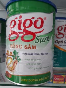 Sữa Gigo Sure hồng sâm- sữa dành cho người tiểu đường 900gr