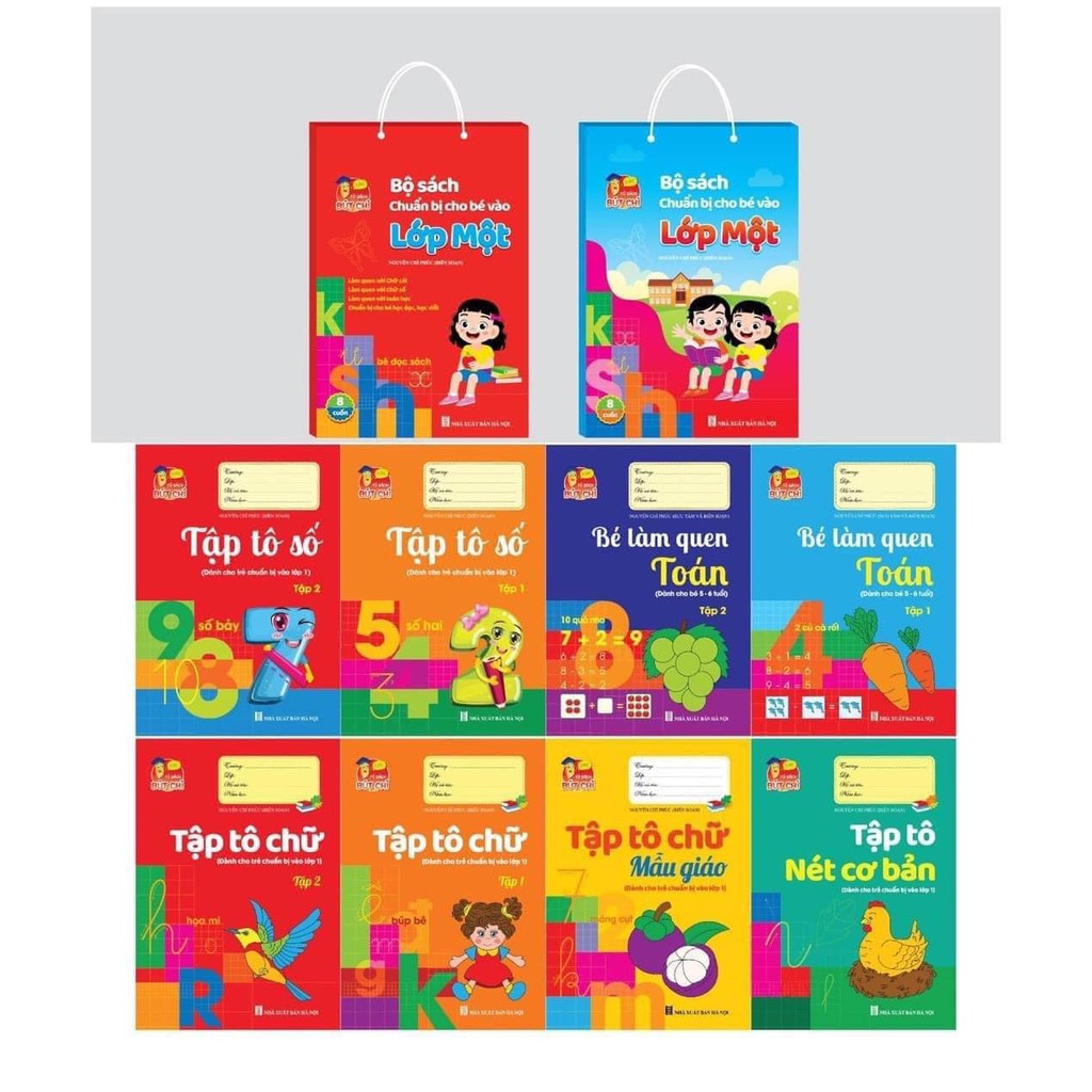 Bộ sách chuẩn bị cho bé vào lớp 1 - hành trang cho bé vào lớp 1