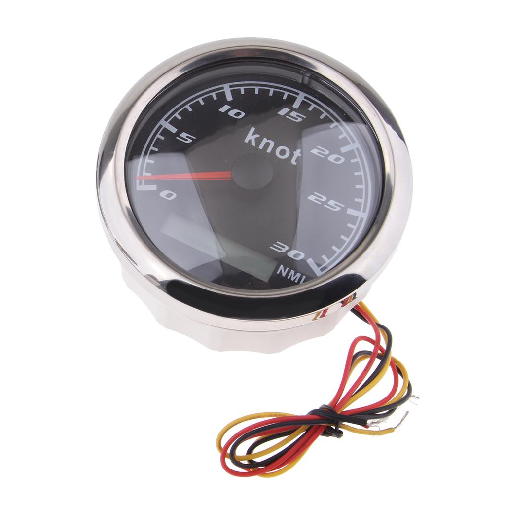 85Mm 3 Stainless GPS Speedometer Waterproof Digital Chrome Indicator