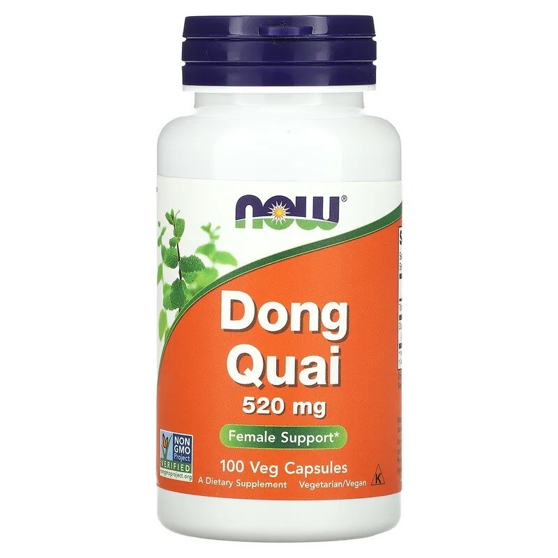 Sâm đương quy, NOW Foods, Dong Quai, 520 mg, 100 Veg Capsules