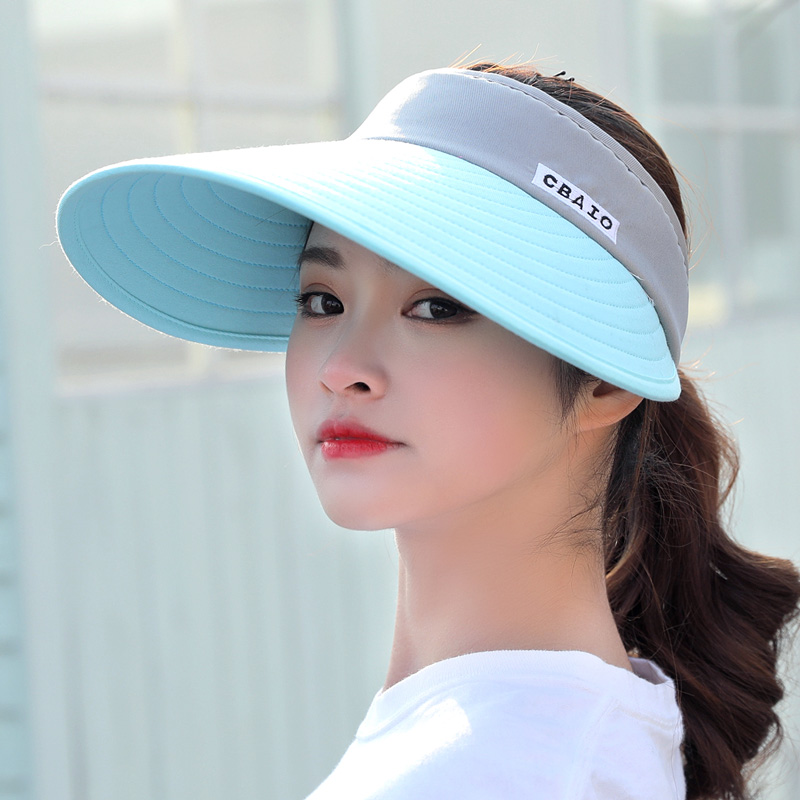 Mũ đi biển vành rộng nửa đầu chống nắng tia UV, mũ chơi golf nữ có thể gấp gọn phong cách Hàn Quốc- Mũ nón chống nắng nữ mùa hè vành rộng