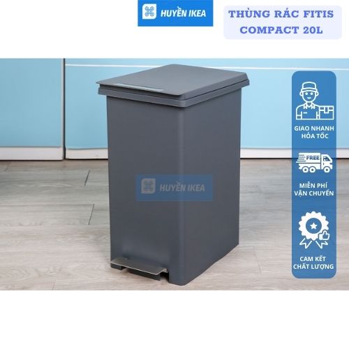 Thùng rác Fitis Compact Xám Xám 20L
