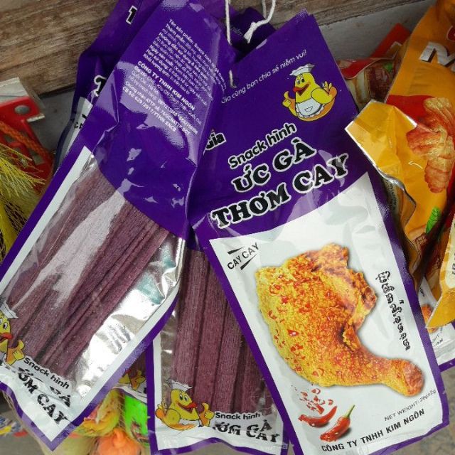 Bịch 30 gói snack hình ức gà thơm cay