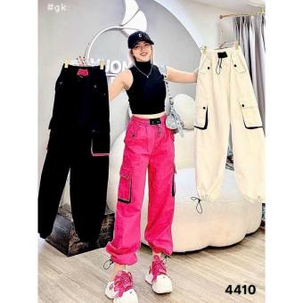 Quần kaki  nữ hộp kaki Closet Quần hộp unisex cá tính , Quần jogger dài túi hộp kaki cargo pants Unisex ống suông  lk9348395