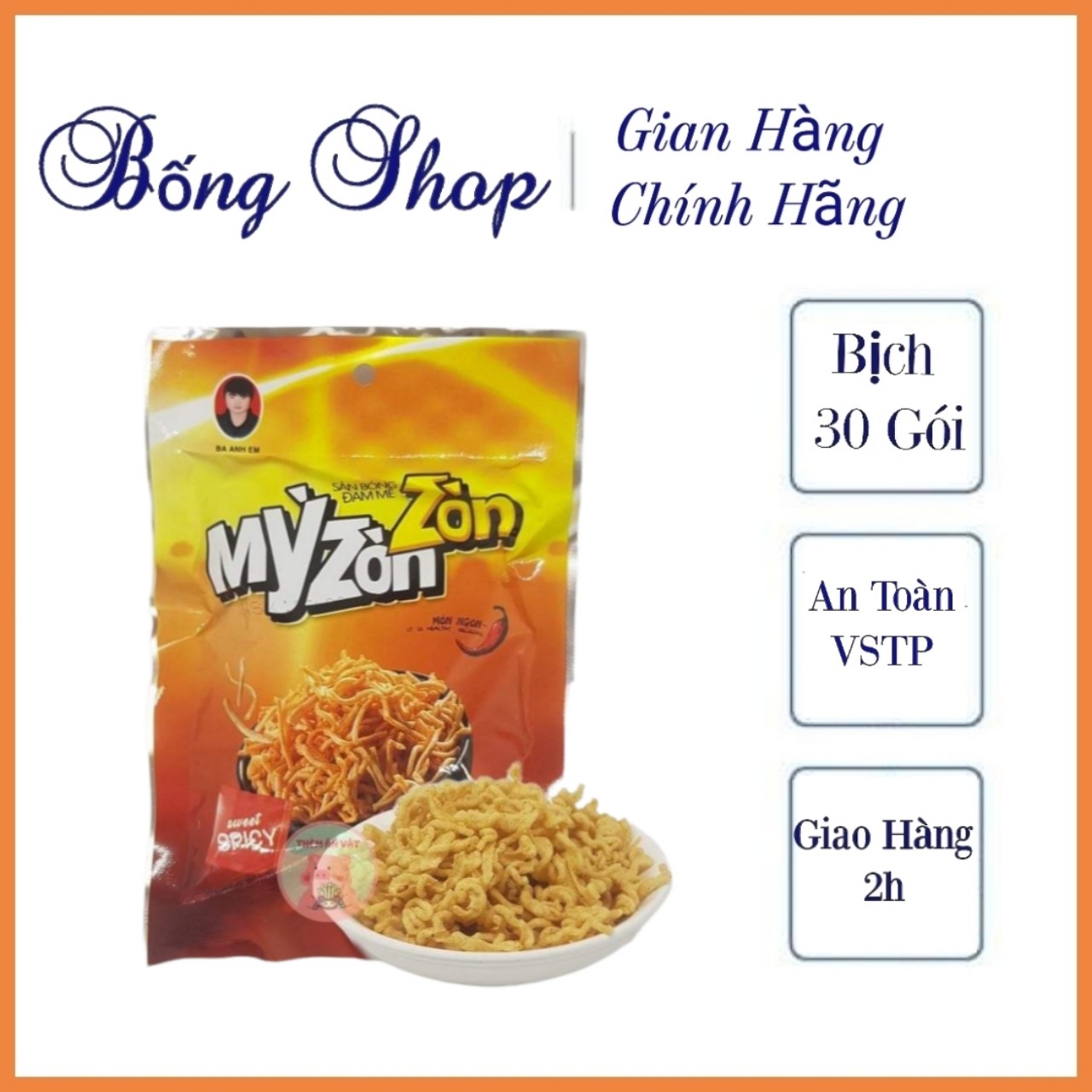 Bịch 30 gói mỳ zòn zòn