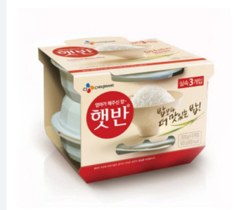 Cơm trắng ăn liền CJ Hàn Quốc lốc 3*210g