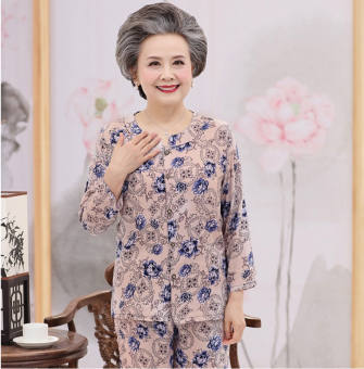 Bộ quần áo cho người già / Thời trang cho người cao tuổi / Bộ đồ hè cho bà già