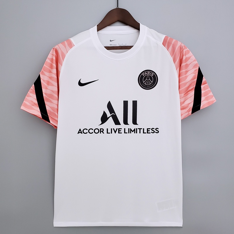 psg white and pink jersey