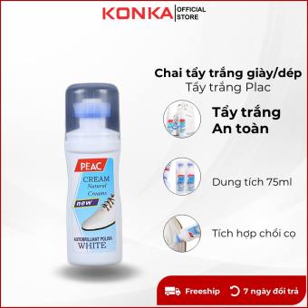 Lọ đánh giày H122 dung dịch tẩy rửa giày dép siêu sạch màu trắng