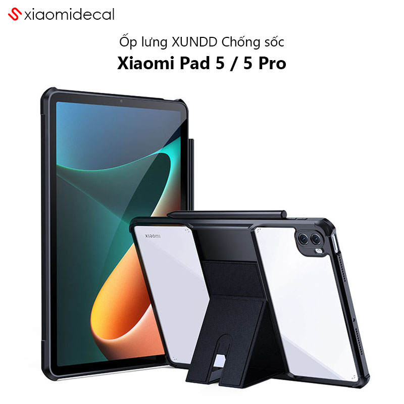 Ốp lưng xundd xiaomi pad 5 / 5 pro viền tpu, chống sốc, mặt lưng chân đế