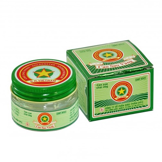 Dầu cù là cao sao vàng - lọ thủy tinh - combo 10 lọ